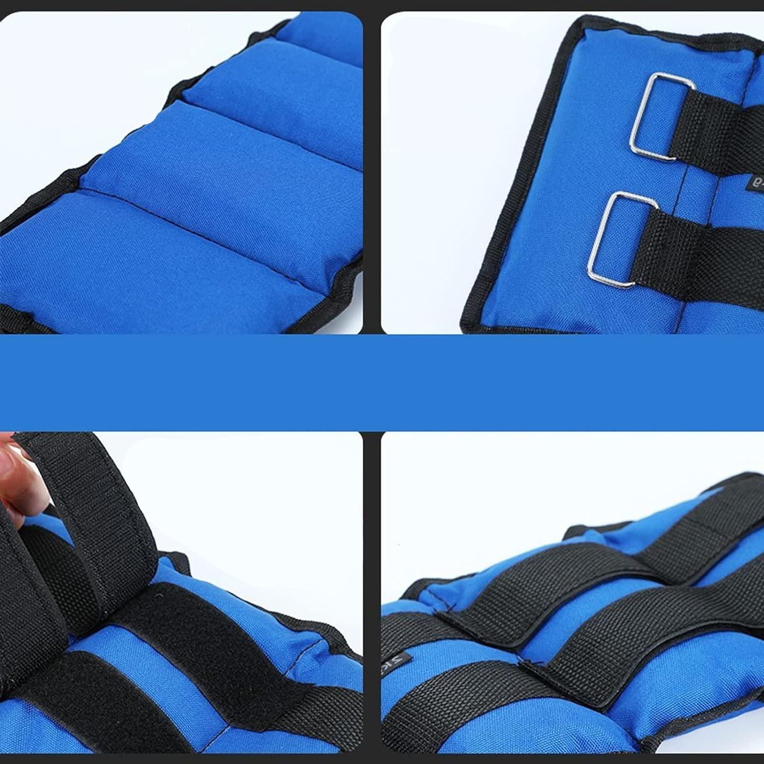 (1 Paar) 6 kg Gewichts Manschetten Sport Ankle Weights Beschwerungsbänder für Handgelenk / Knöchel - Blau