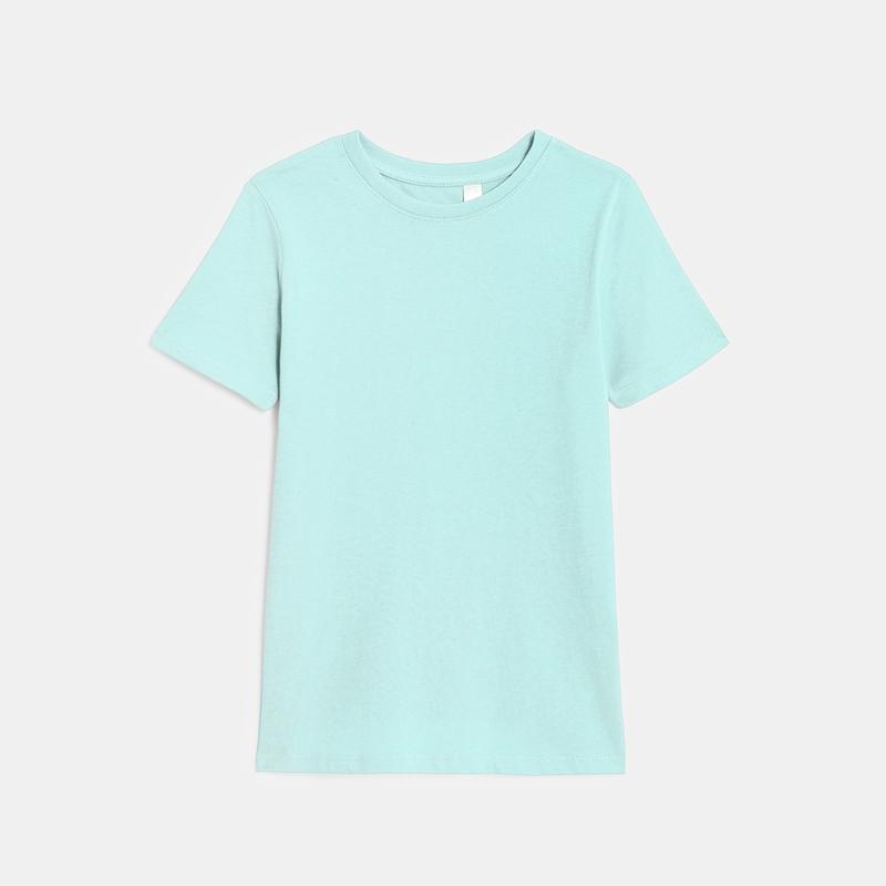 T-shirt basique manches courtes bleu garçon