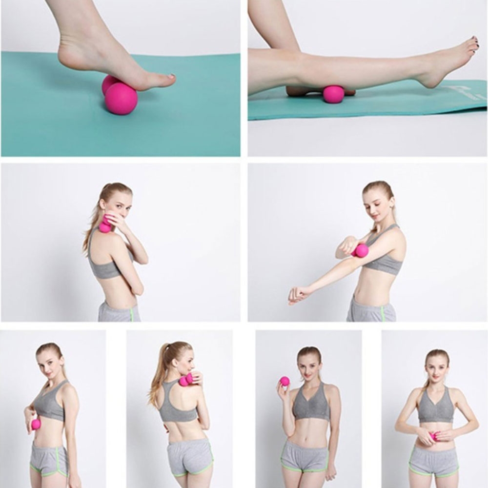 (Ø60mm) Multifunktionale Faszienkugel Fitness Massage Ball - Schwarz