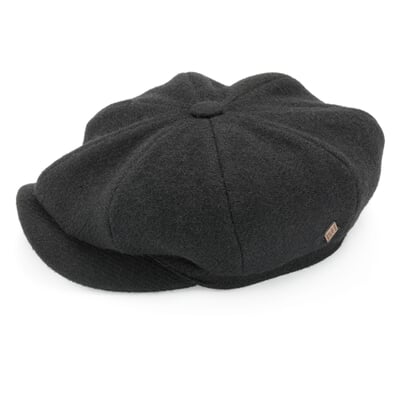 Herrenkappe Bakerboy, Schwarz