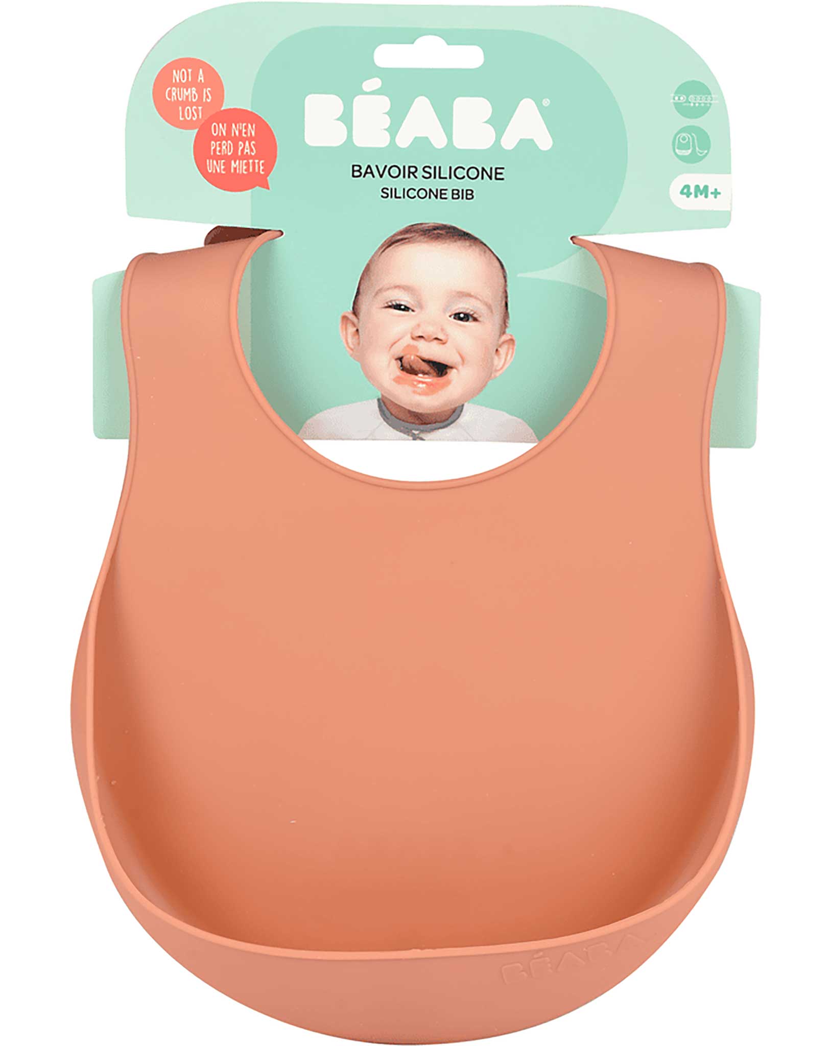 Silikon-Lätzchen EASY BIB in terracotta
