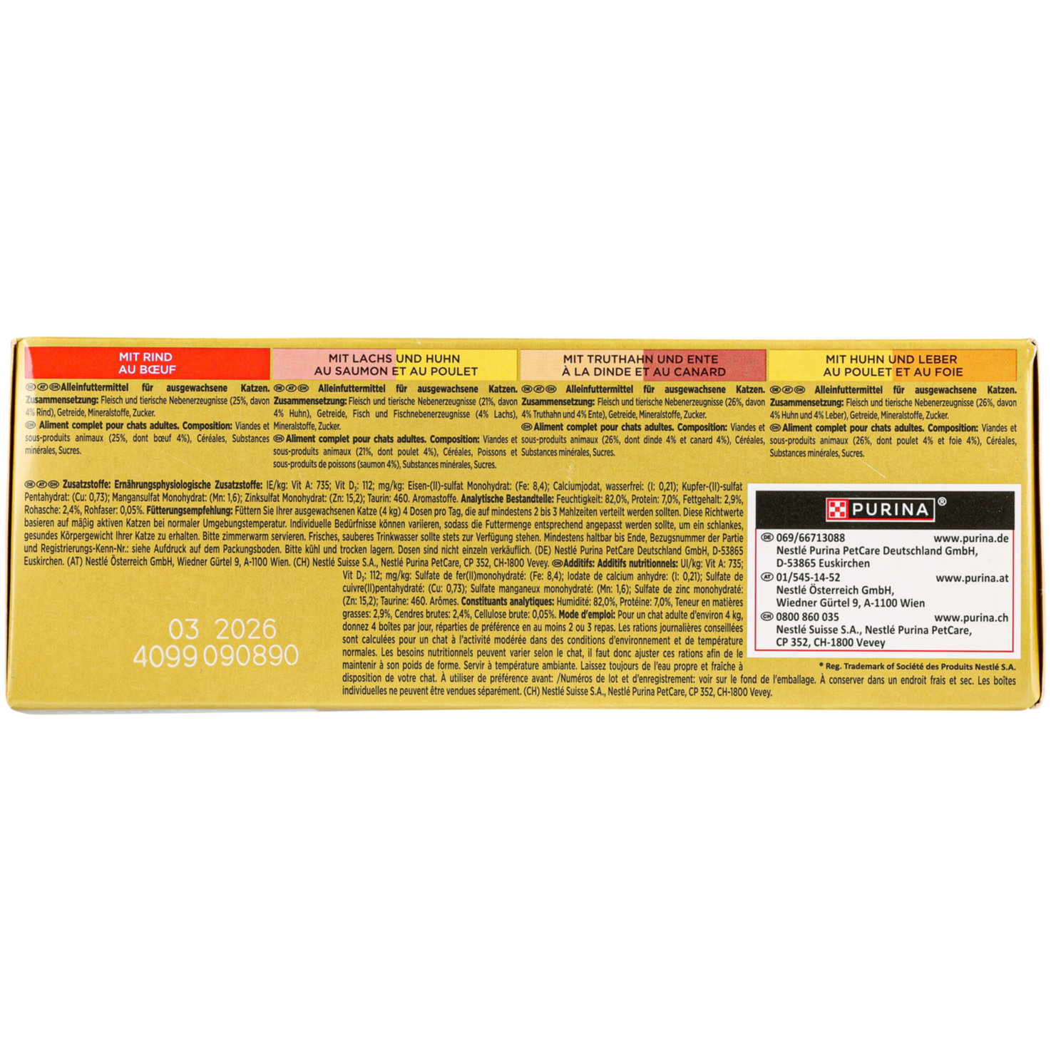 Gourmet Gold Katzenfutter in Sauce Zarte Häppchen 12x85g