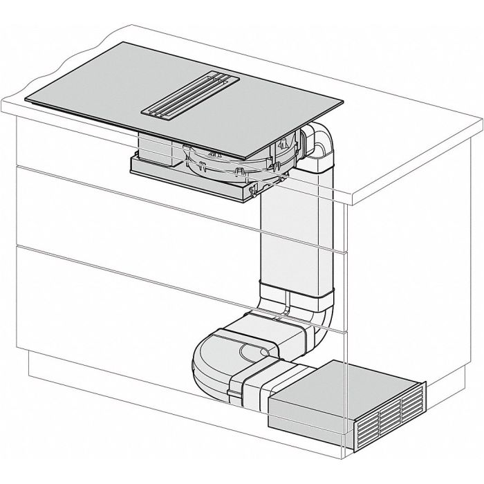 Miele Umbausatz Umluft Flachkanal-Set DFKS-U