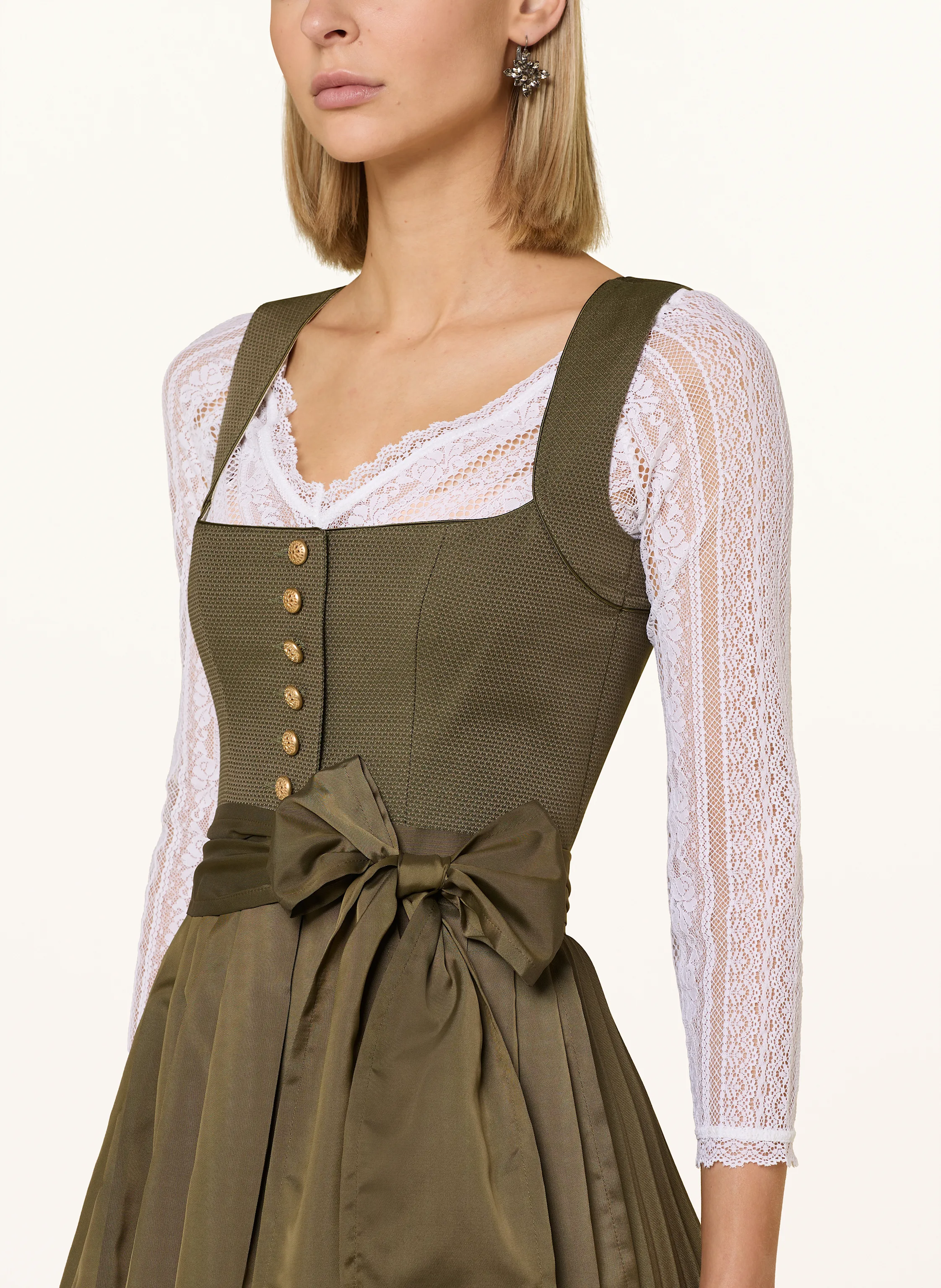 CocoVero Dirndlbluse ROMY aus Spitze mit 3/4-Arm