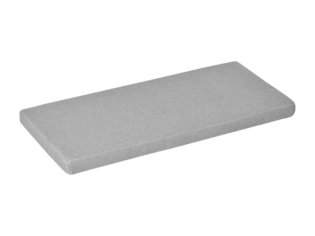 Banc de rangement avec coussin gris - meuble à chaussures - banc à chaussures avec grand tiroir double compartiment - MDF blanc