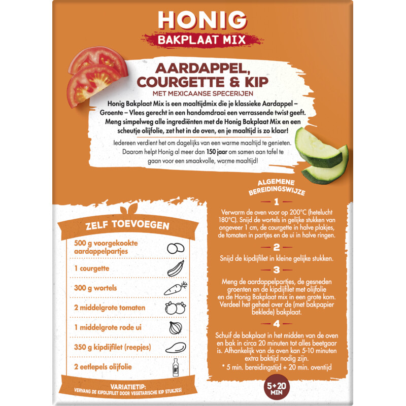 Honig Mix aardappel, courgette & kip