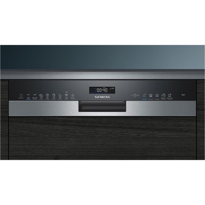 Siemens teilintegrierter Geschirrspüler iQ500 SN55ES57CE Edelstahl