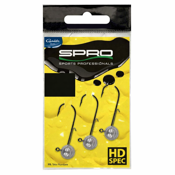 Tête Plombée Spro Round HD 90 12/0 (3 Pièces)