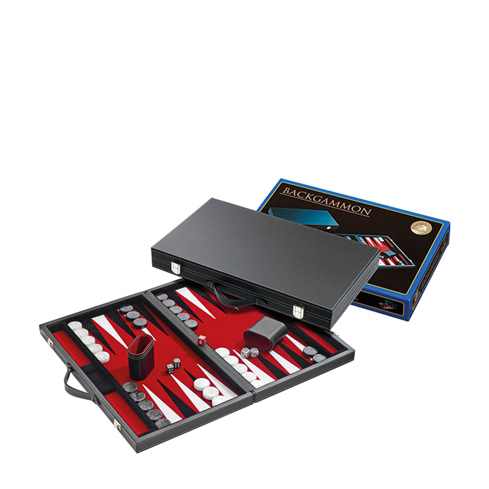 Philos backgammon rood groot 46,5x28cm Backgammon (46,5x28cm)