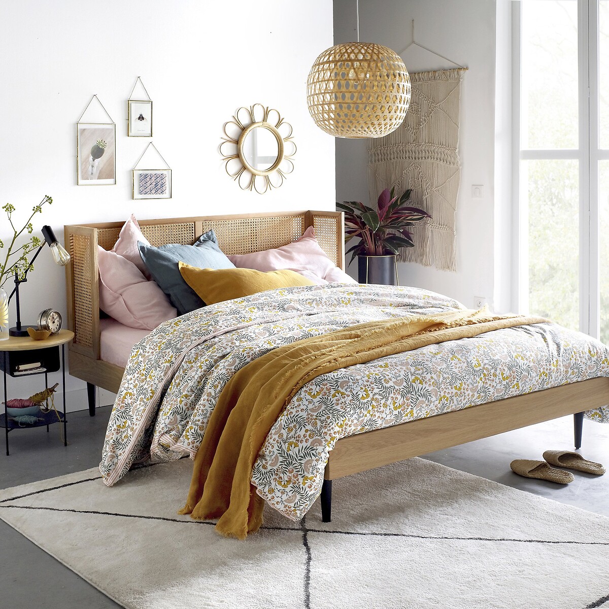 LA REDOUTE INTERIEURS<br>Cama de rattan com base de cama WASKA