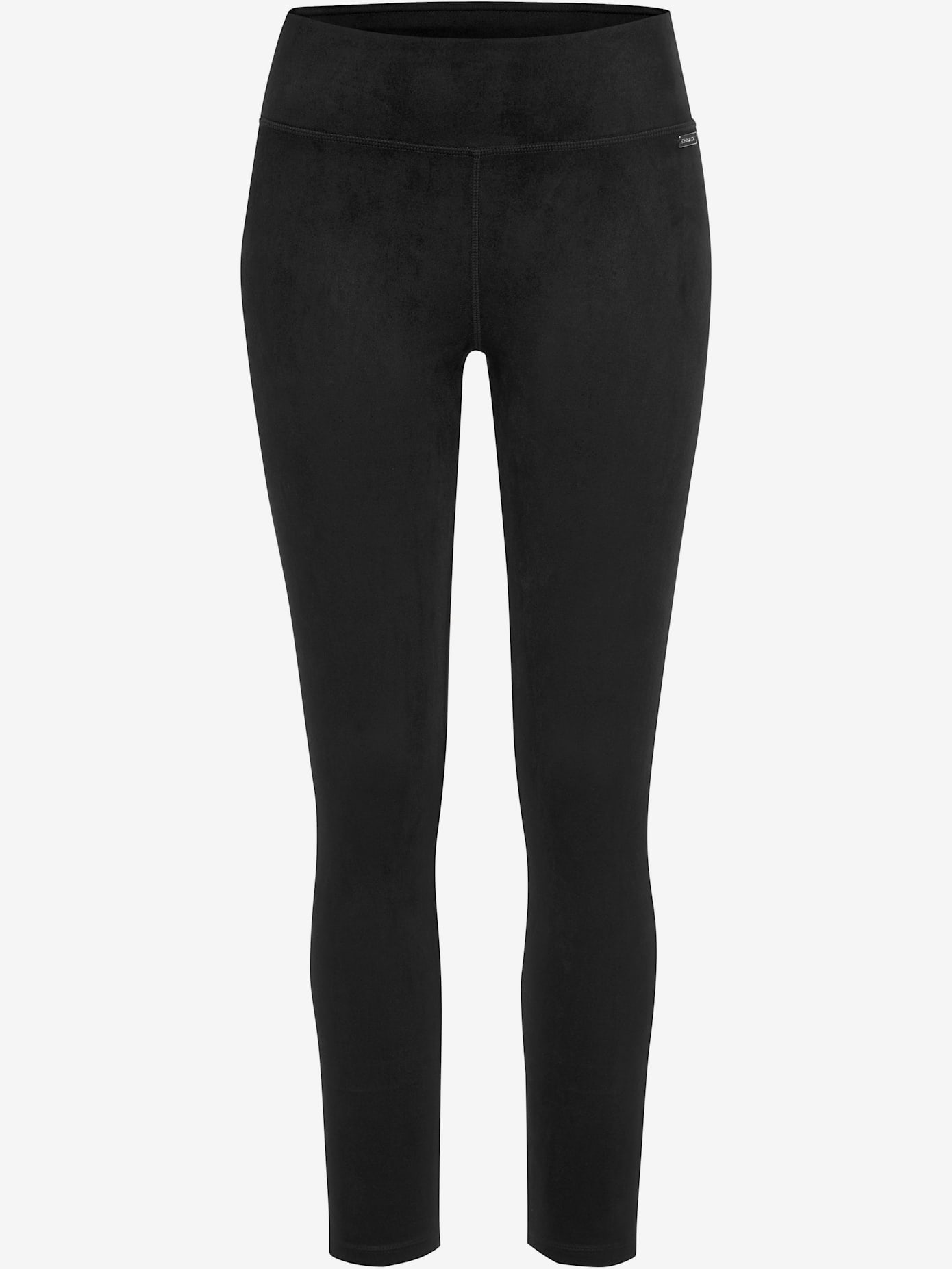 Legging imitation cuir velours