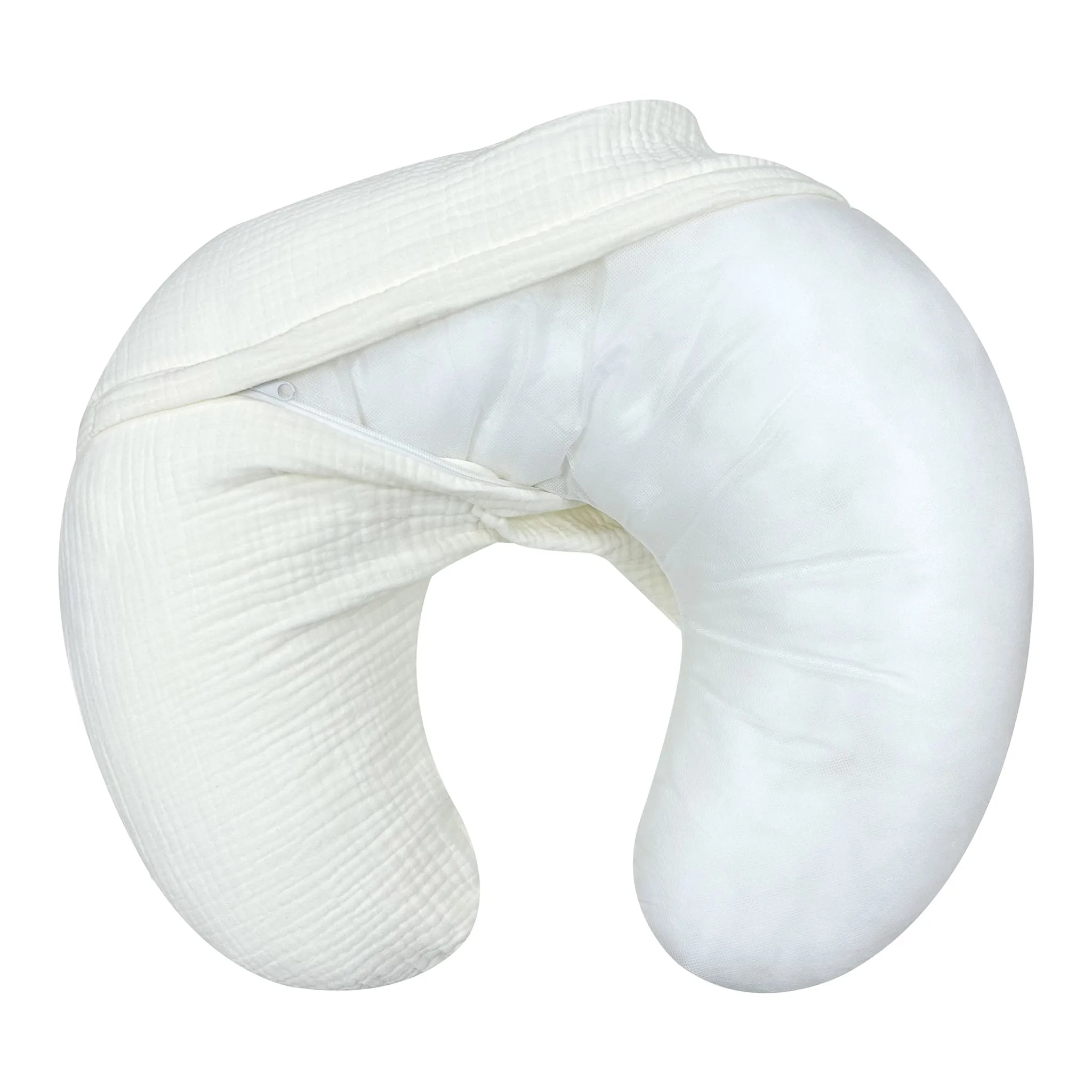 Simmons Coussin d'Allaitement Mousseline Ivoire