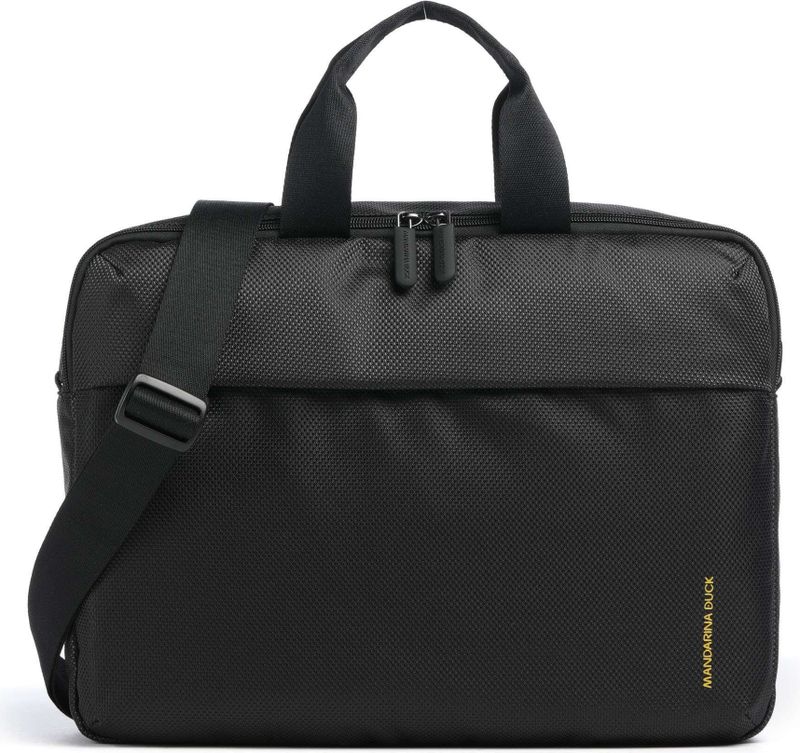 MANDARINA DUCK - Zephyr Laptop Bag - Laptoptas - Zwart - Met Laptopvak