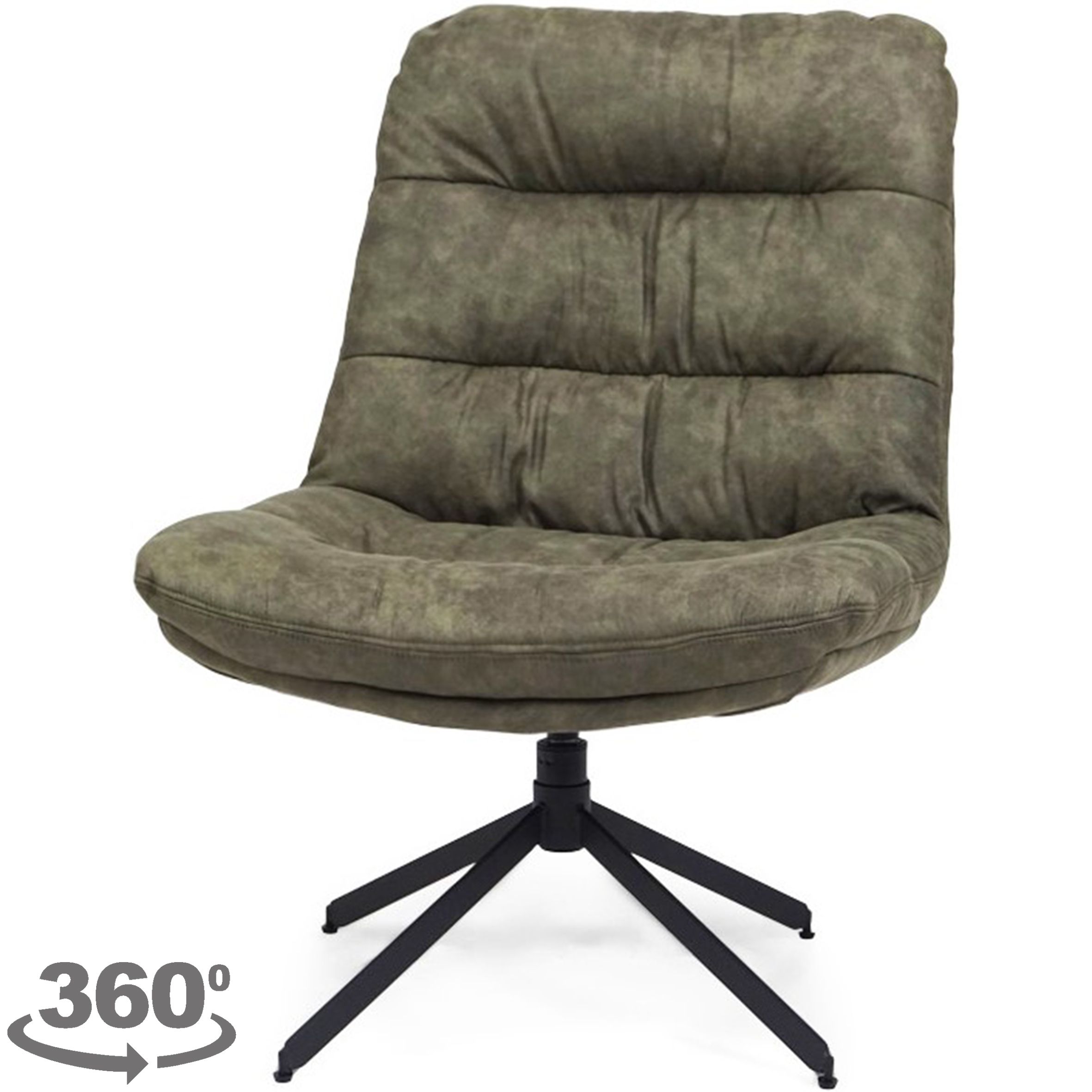Draaistoel olive Tygo B70 x D76 x H93 cm