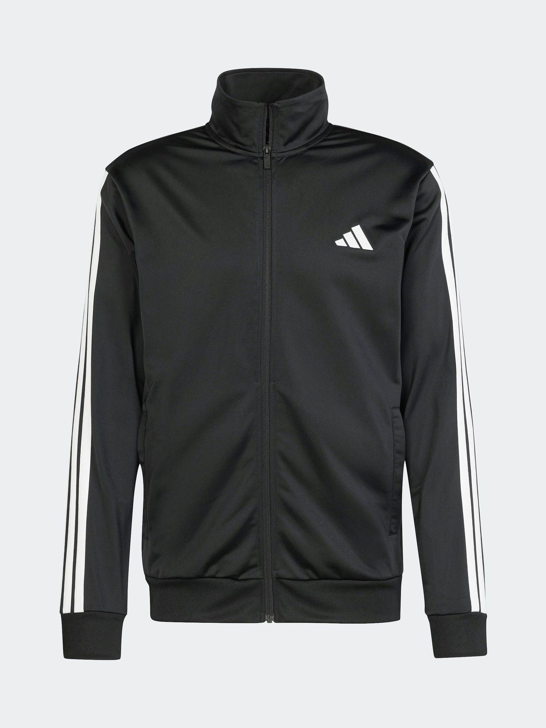 Zwart - adidas Sportswear basic tricot trainingspak met 3 strepen