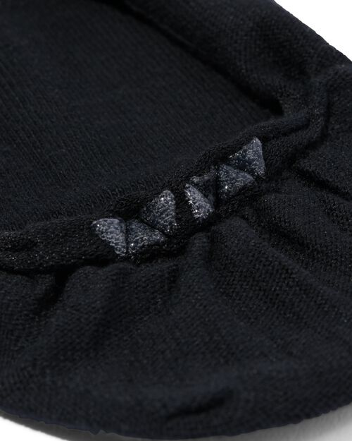 2 paires de socquettes pour sneakers femme avec bambou noir