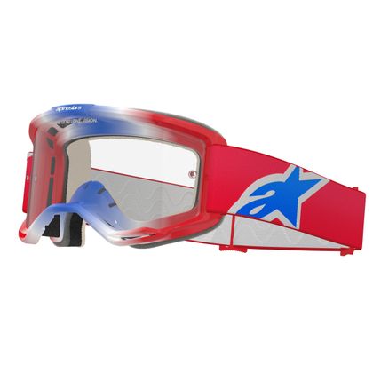 Masque cross Alpinestars VISION 5 CORP 2025 - Rouge / Blanc