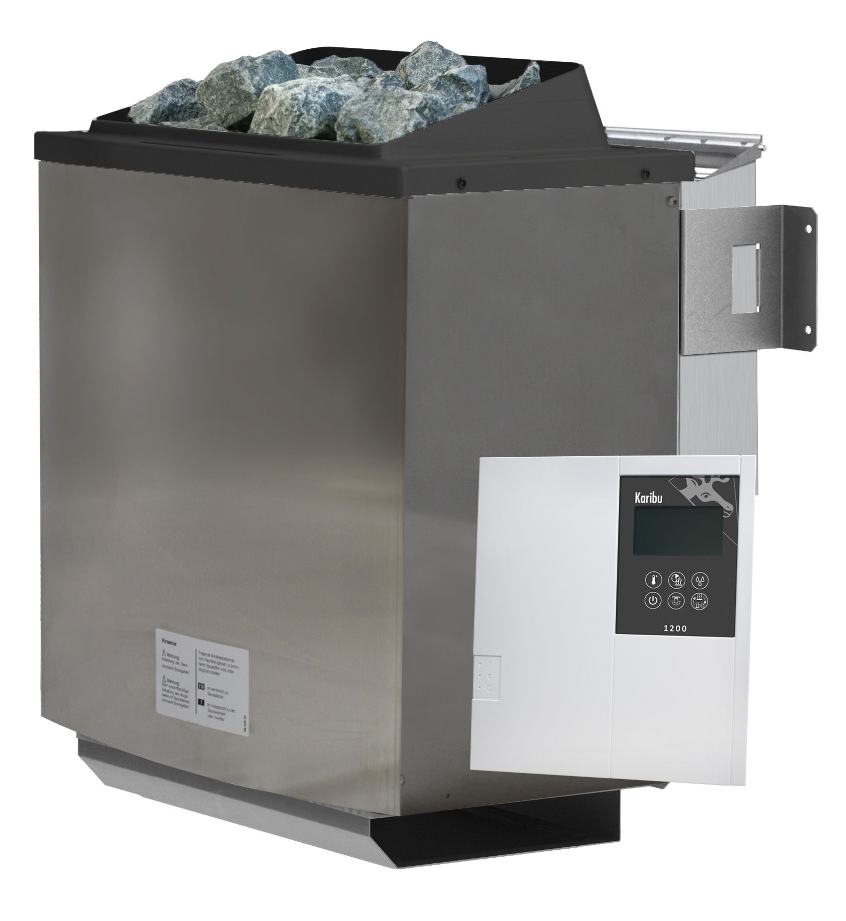 Karibu SaunaofenBio 4,5 KW SET mit Steinen und Steuerung Classic