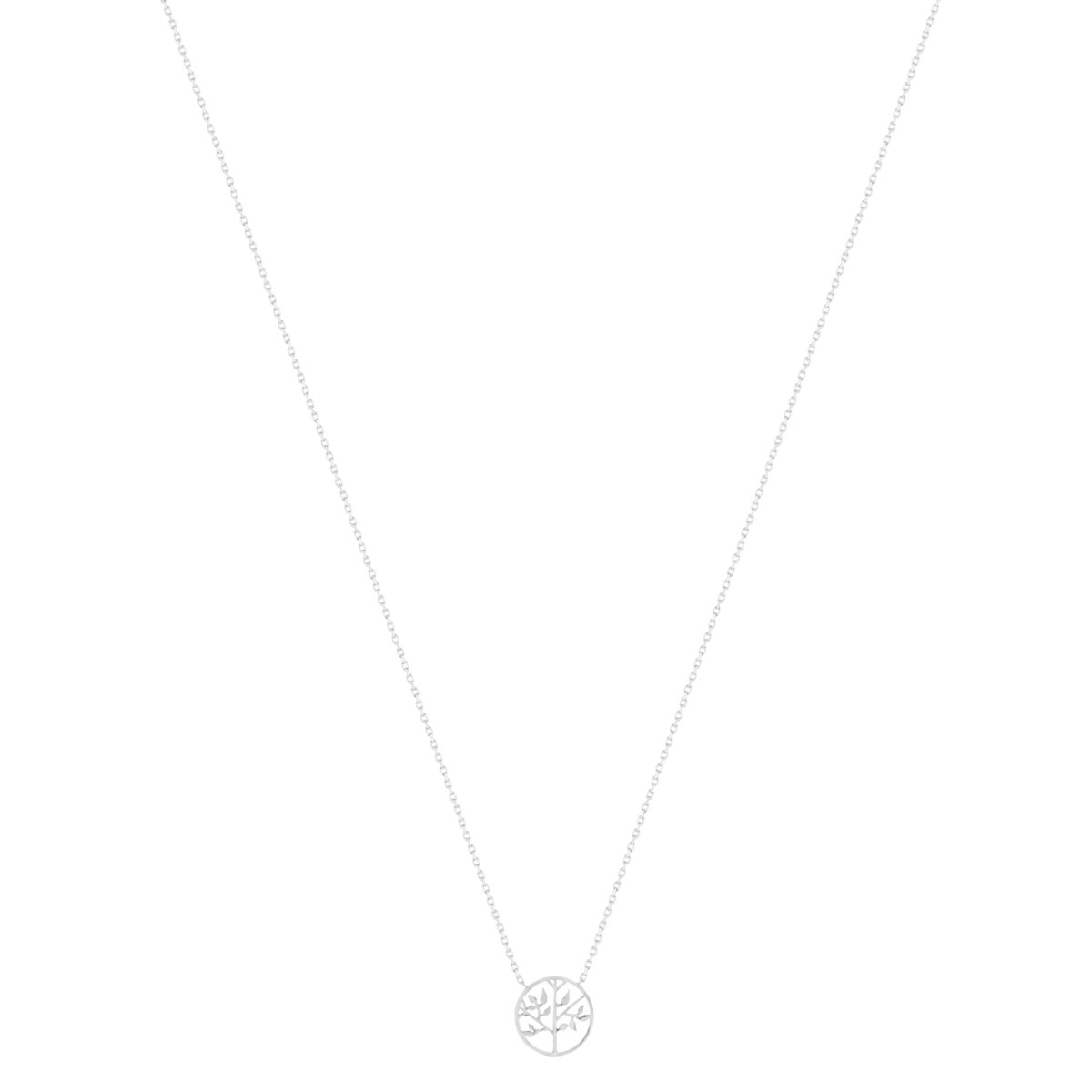 Collier argent 925, motif arbre de vie 45 cm
