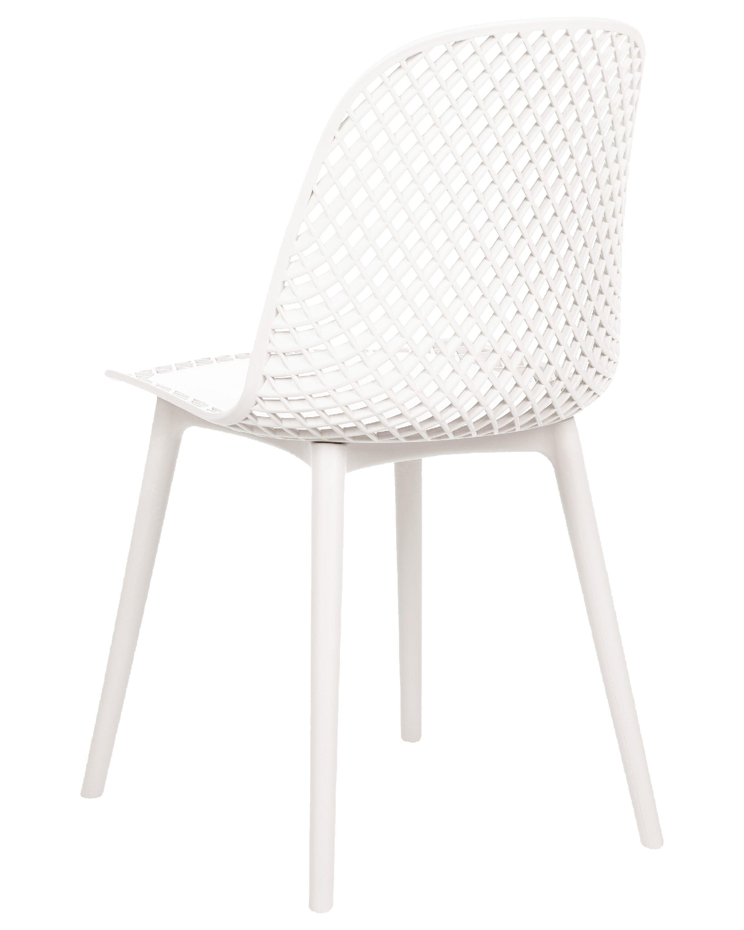 Set van 4 eetkamerstoelen EMORY Wit