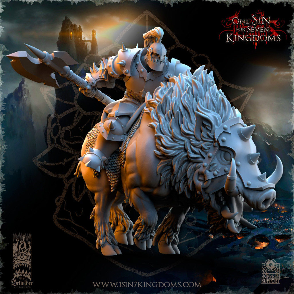 The Beholder Miniatures - Orcs - Chevaucheurs de Sangliers