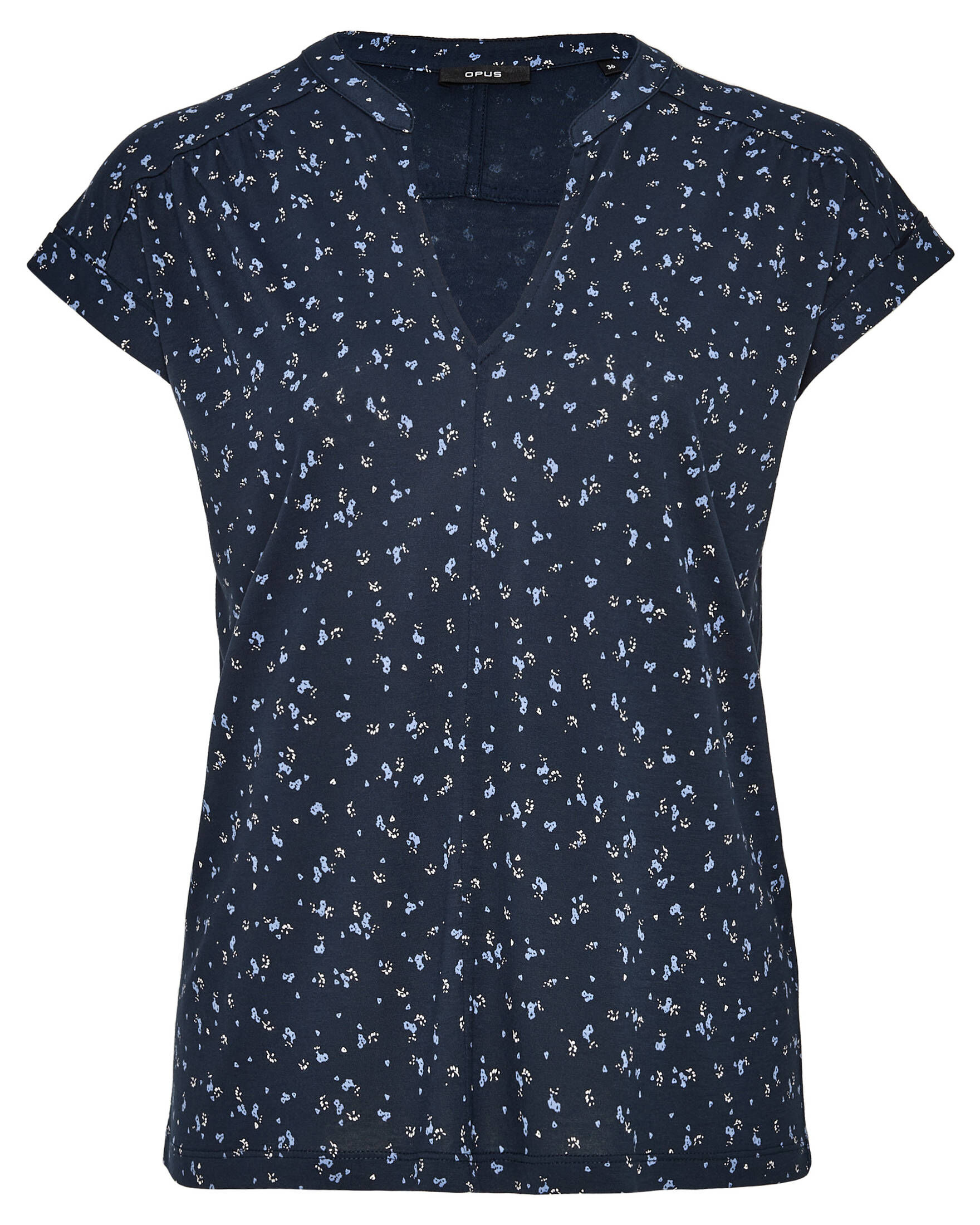 Opus| Damen Shirt SANDI VINTAGE FLOWER Kurzarm