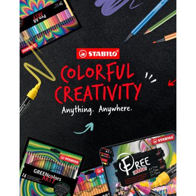 STABILO FREE Candy - Pack de 5 marqueurs acryliques - pointe moyenne - T300