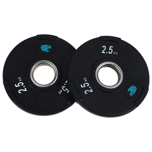 Set De 2 Discos De Goma 3 Asas 50mm De 2.5kg Unidad