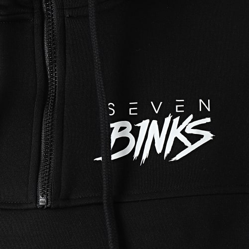 Sweat Outdoor Col Zippé Seven Noir