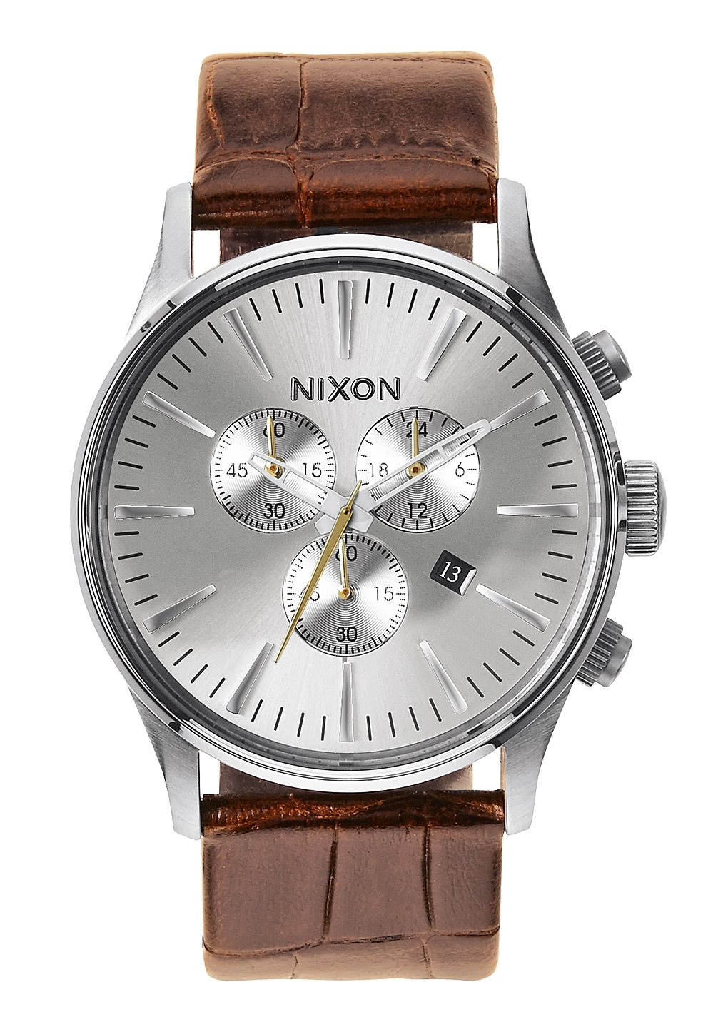 Nixon The Sentry Chrono Leather Saddle Gator A4051888
