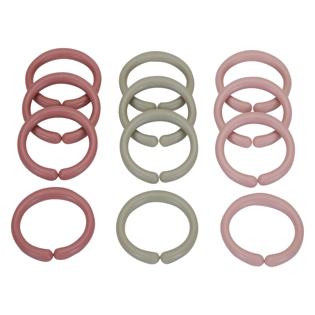 Little Dutch Little Loops Speelgoedringen Roze, 12dlg.