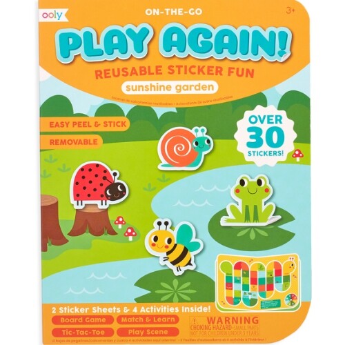 Ooly herbruikbare stickerspelletjes - dieren in de tuin