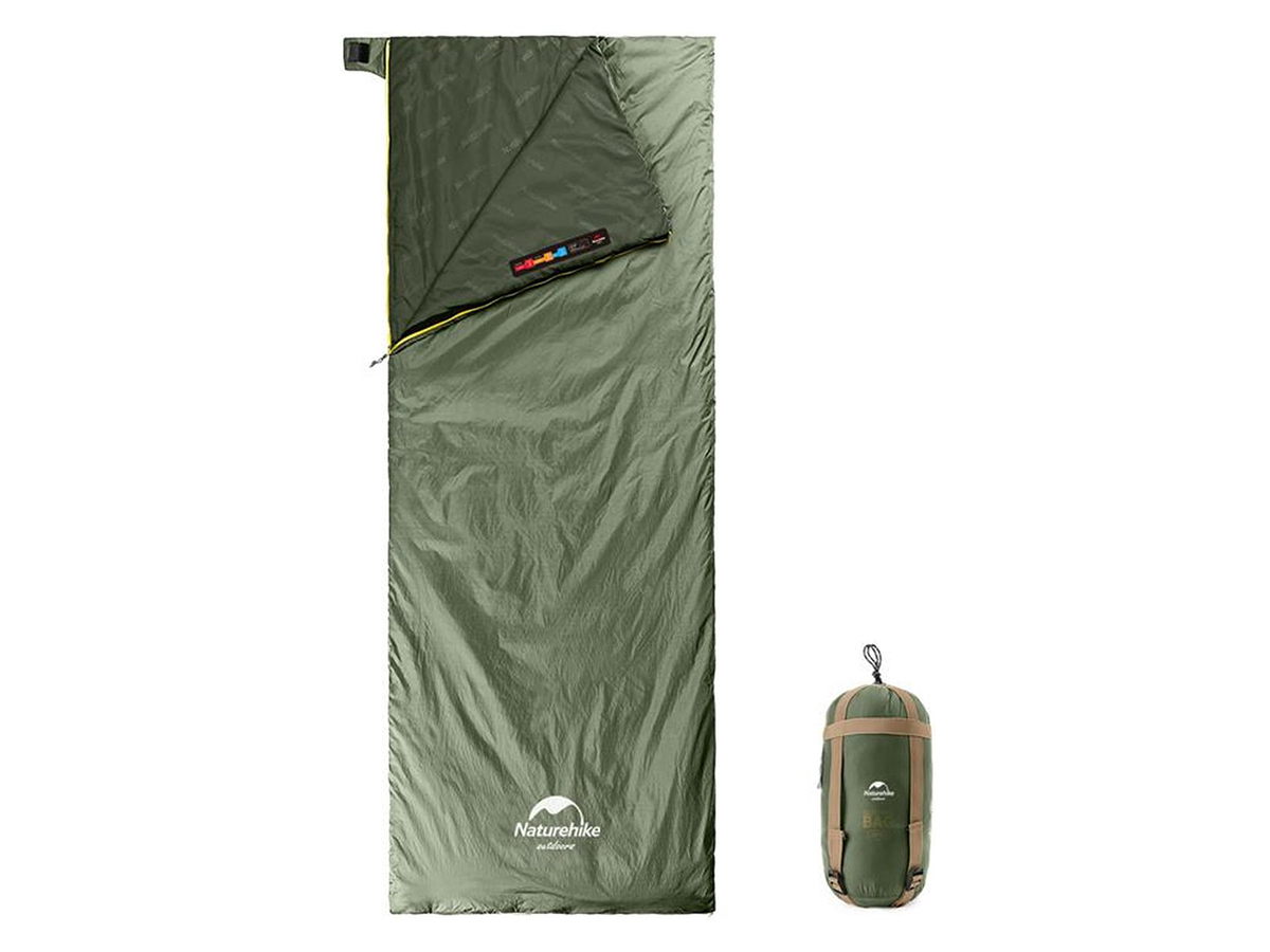 Naturehike 205 x 85 cm lichtgewicht slaapzak - Green