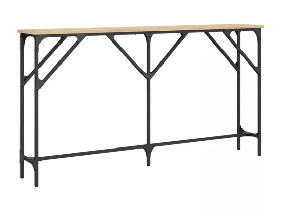 Table console chêne sonoma 140x23x75 cm bois d'ingénierie