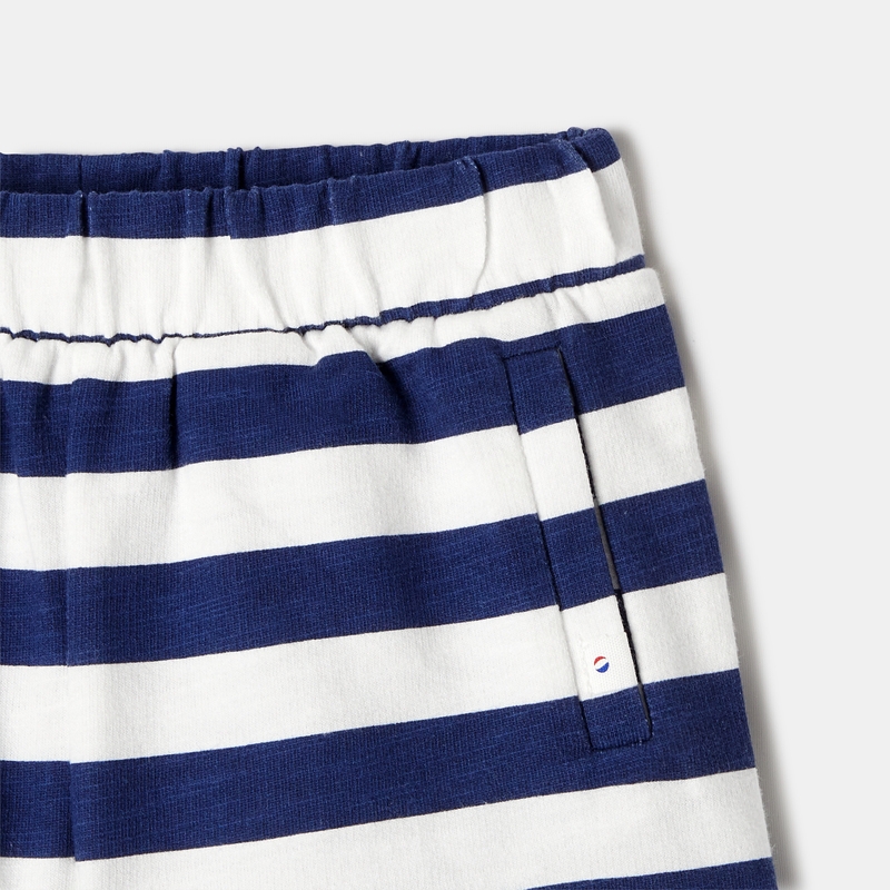 Short en molleton de coton bio bleu mixte Absorba