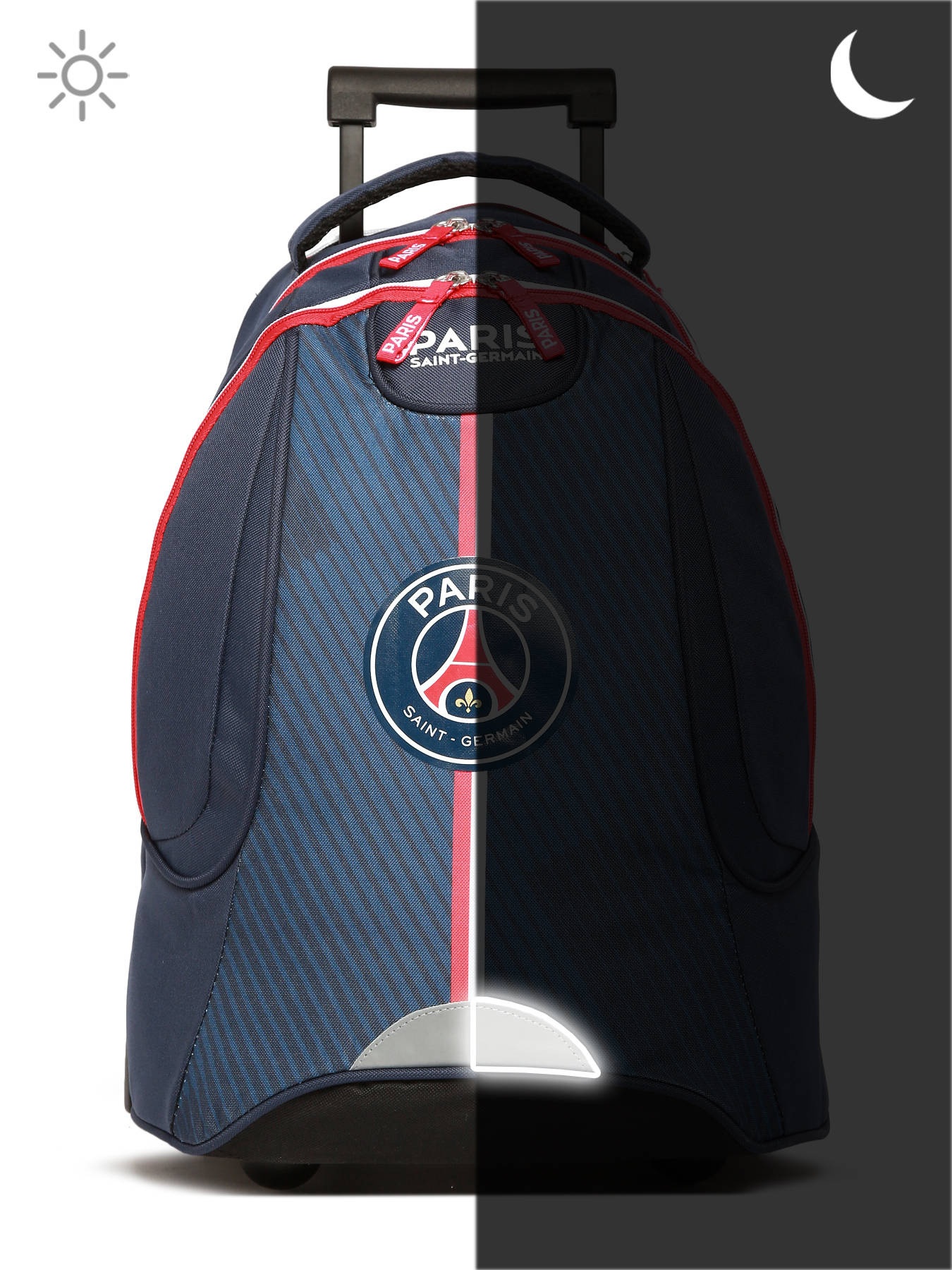 Sac a dos  roulettes 1 compartiment PARIS ST GERMAIN