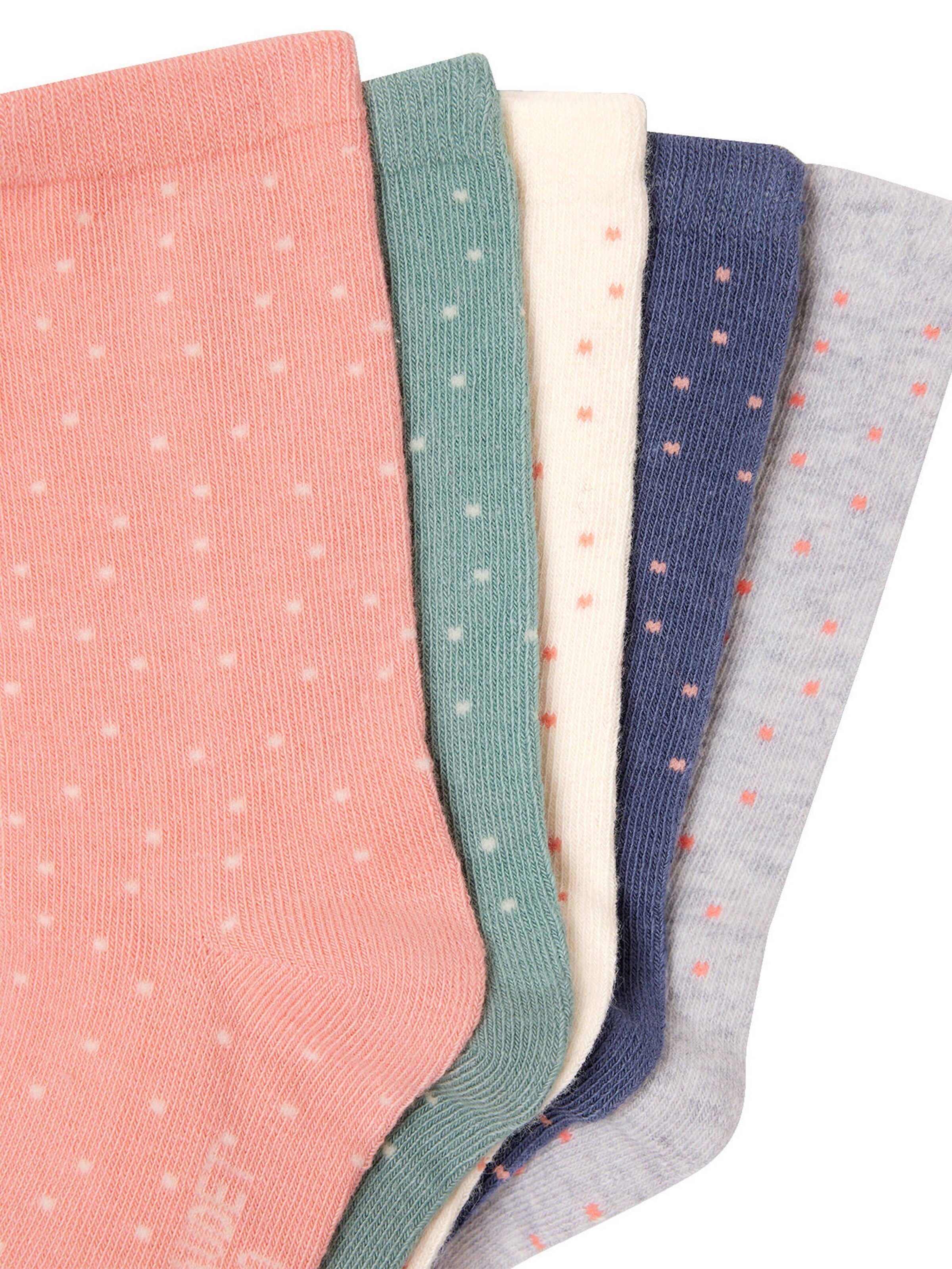 Vertbaudet 5er-Pack Mädchen Socken BASIC rosa
