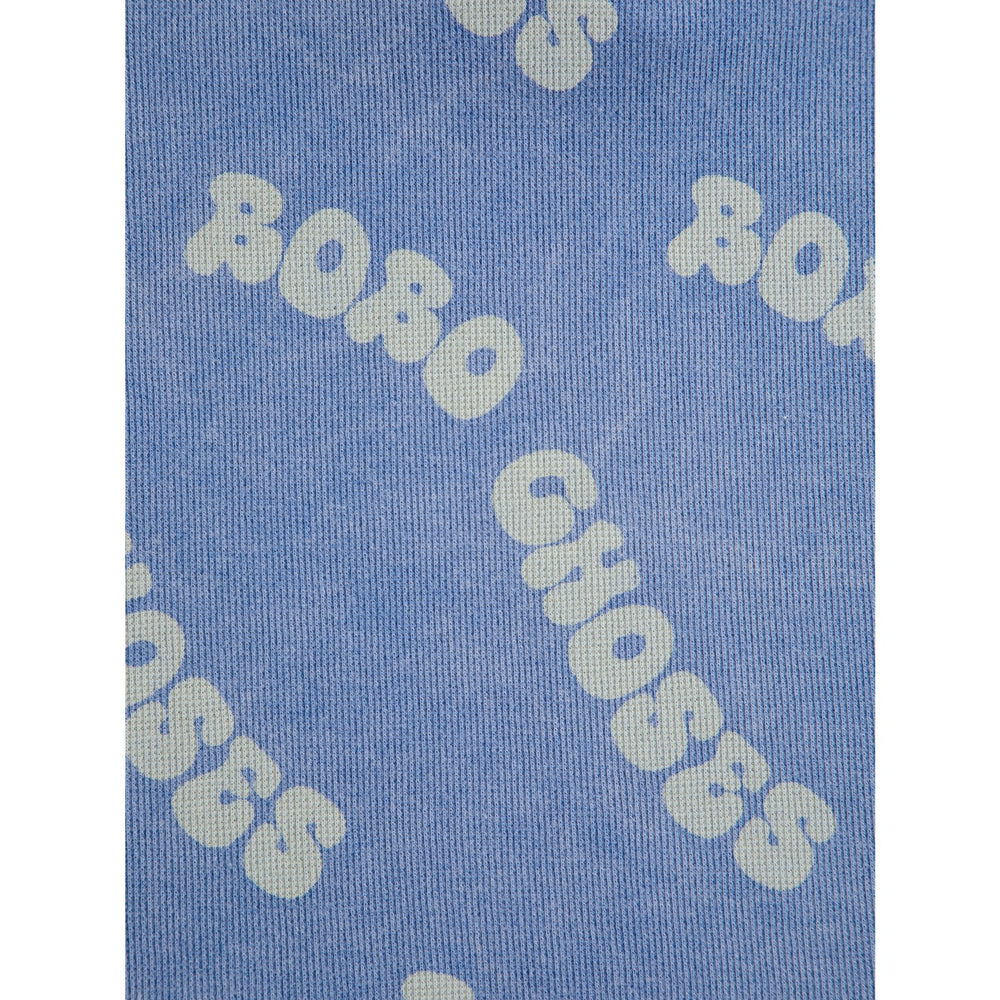 Køb Bobo Choses Blue Wavy Bobo Choses All Over Waffle Polo T-Shirt