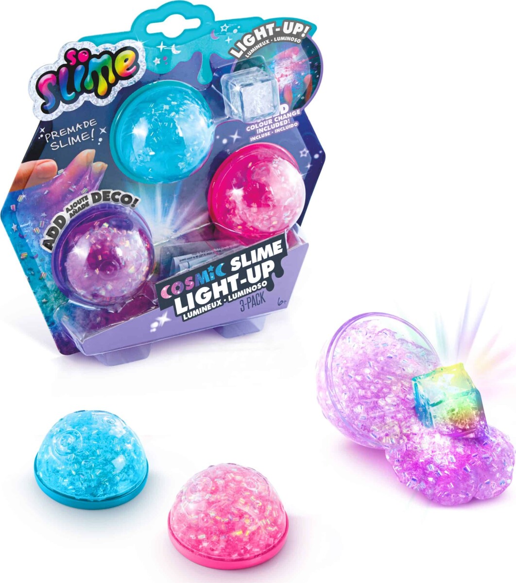 So Slime - Lysende Crunch Slim Sæt - 3-Pak