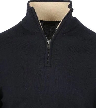 Steppin' Out Half-Zip Trui Cotton Cashmere Navy PU-HZ-COCASH-STEPP-NAVY kopen