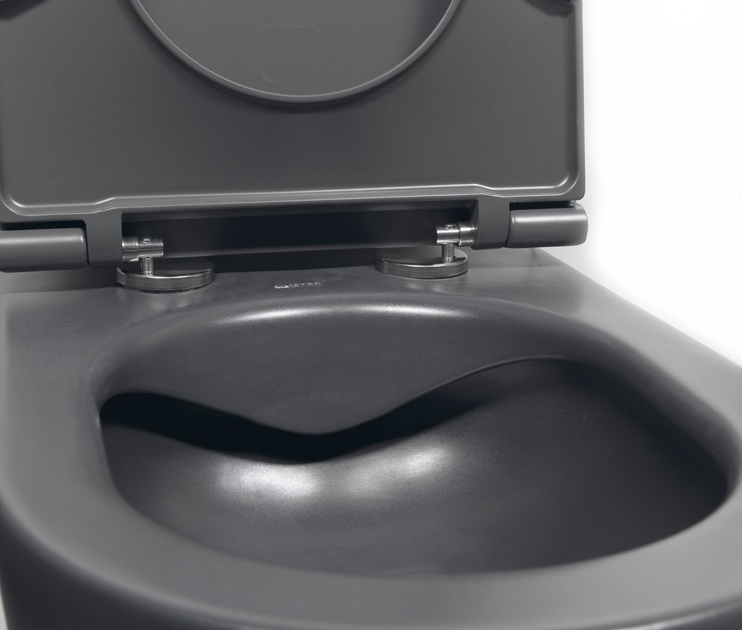 Isvea Infinity toiletpot randloos met softclose zitting antraciet mat