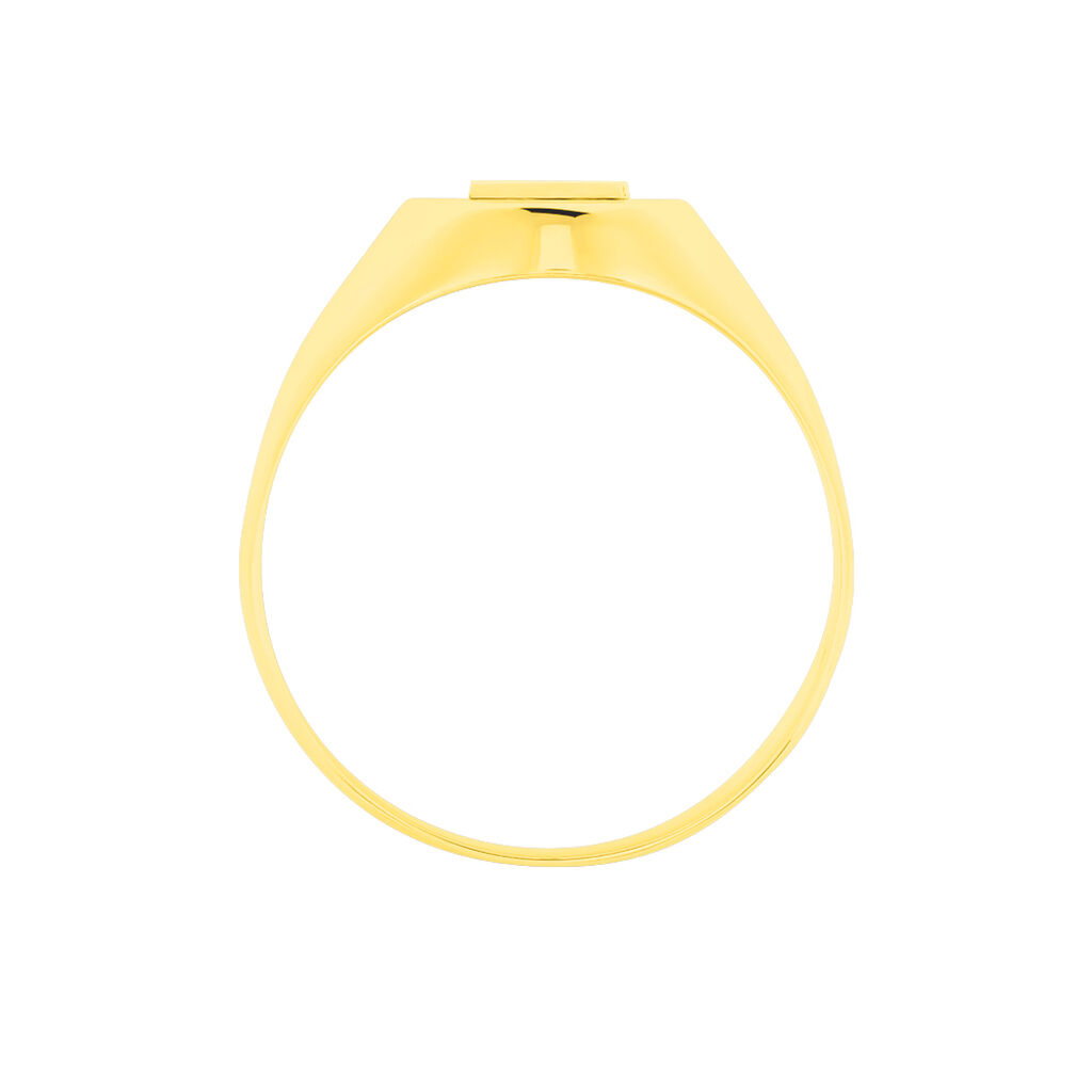 Chevalière Ovale 1 Initiale Or Jaune