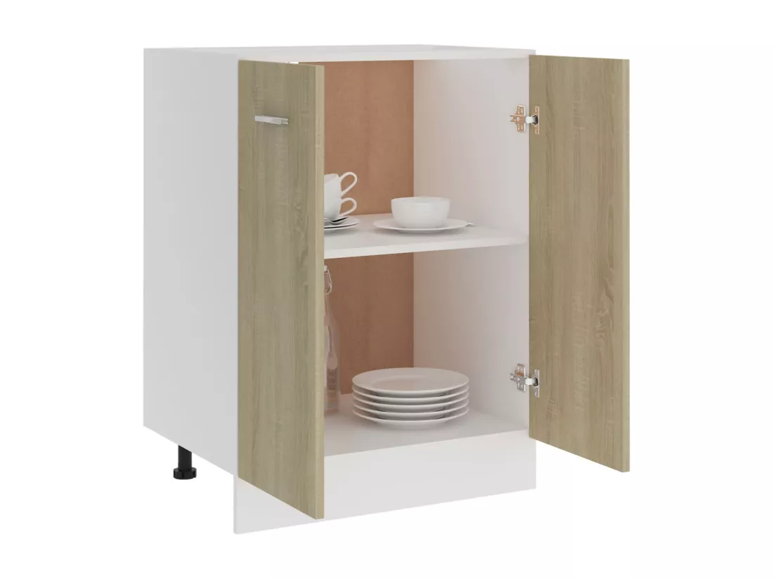 Armoire de plancher Chêne sonoma 60x46x81,5cm Bois d’ingénierie