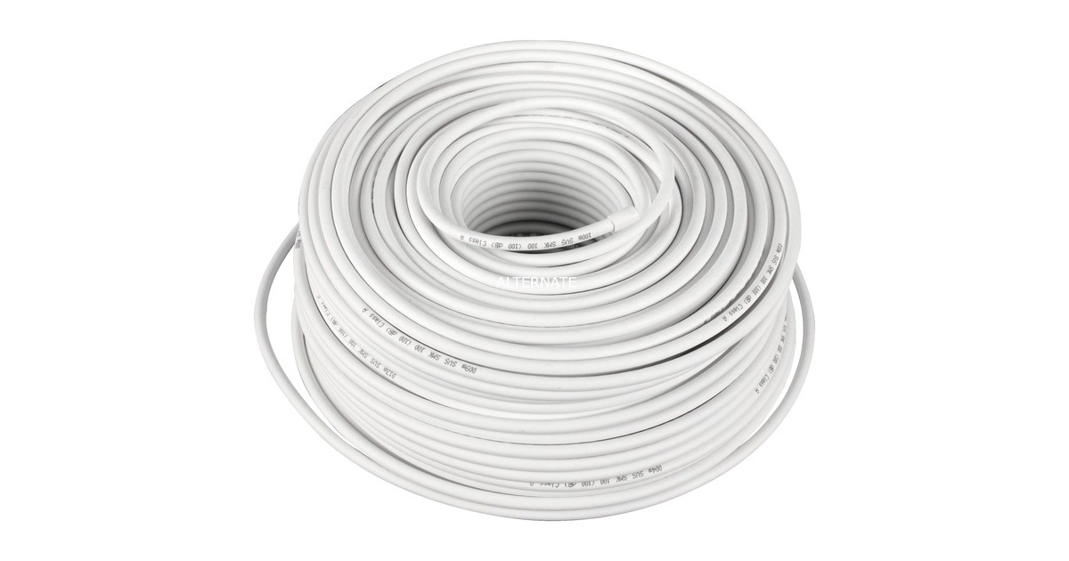 goobayKoaxial Ring kabel  (Wit, 100 meter)