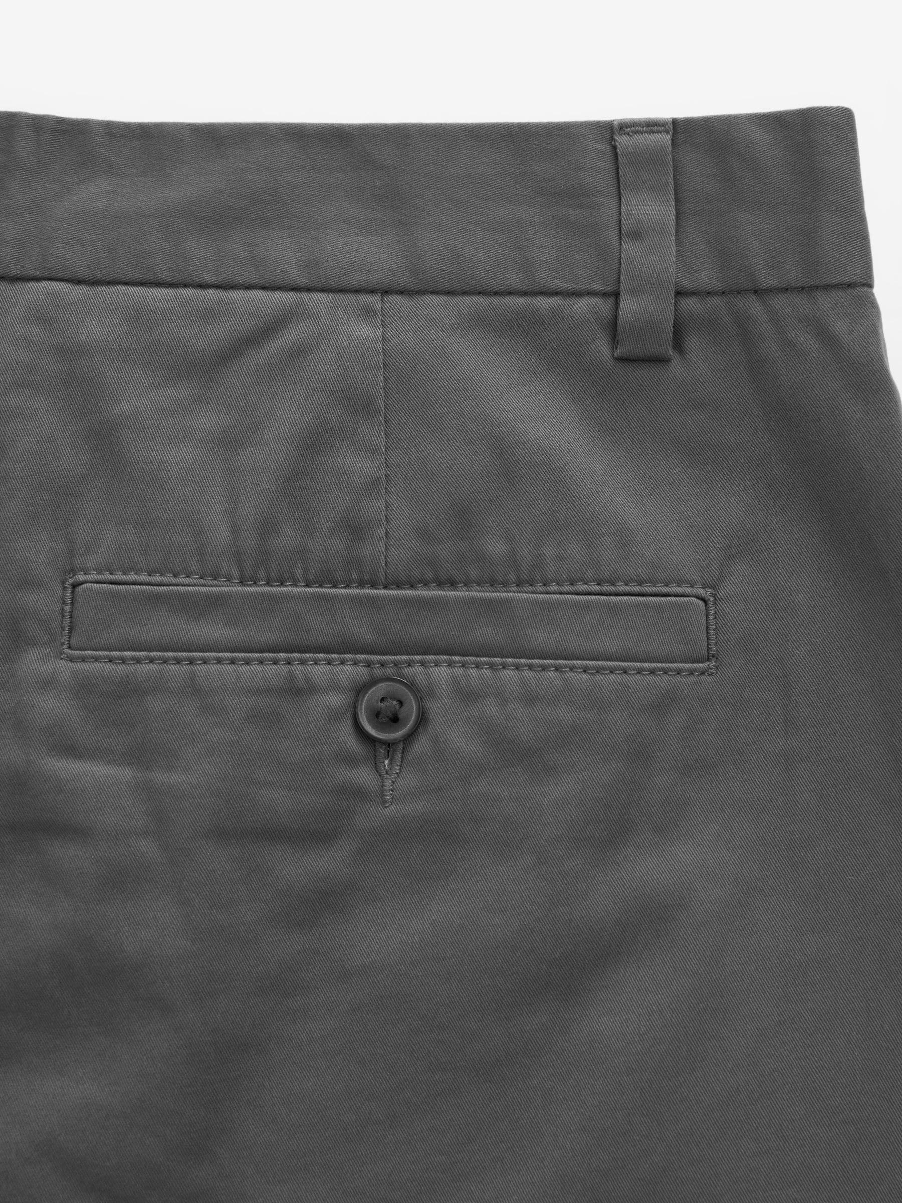 Marineblauw/antraciet - Straight fit - Set van 2 chinoshorts met stretch