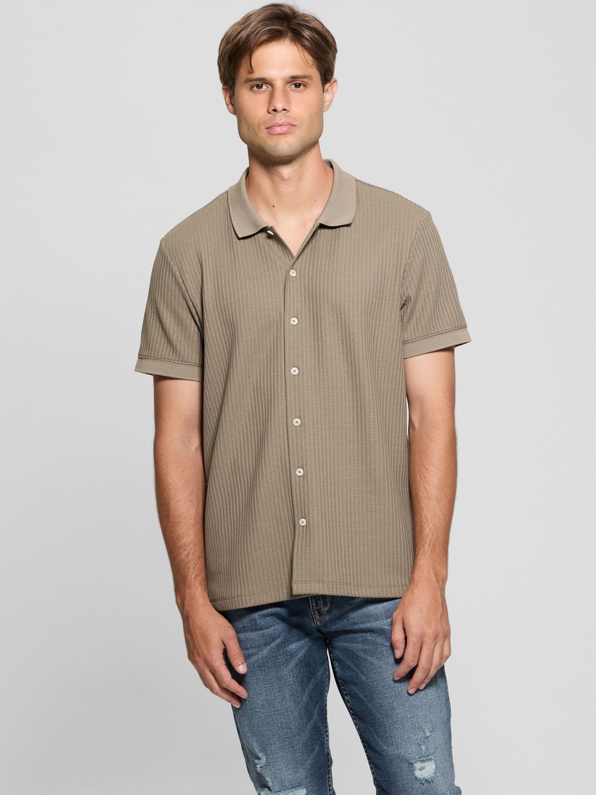Camisa de malha Pointelle