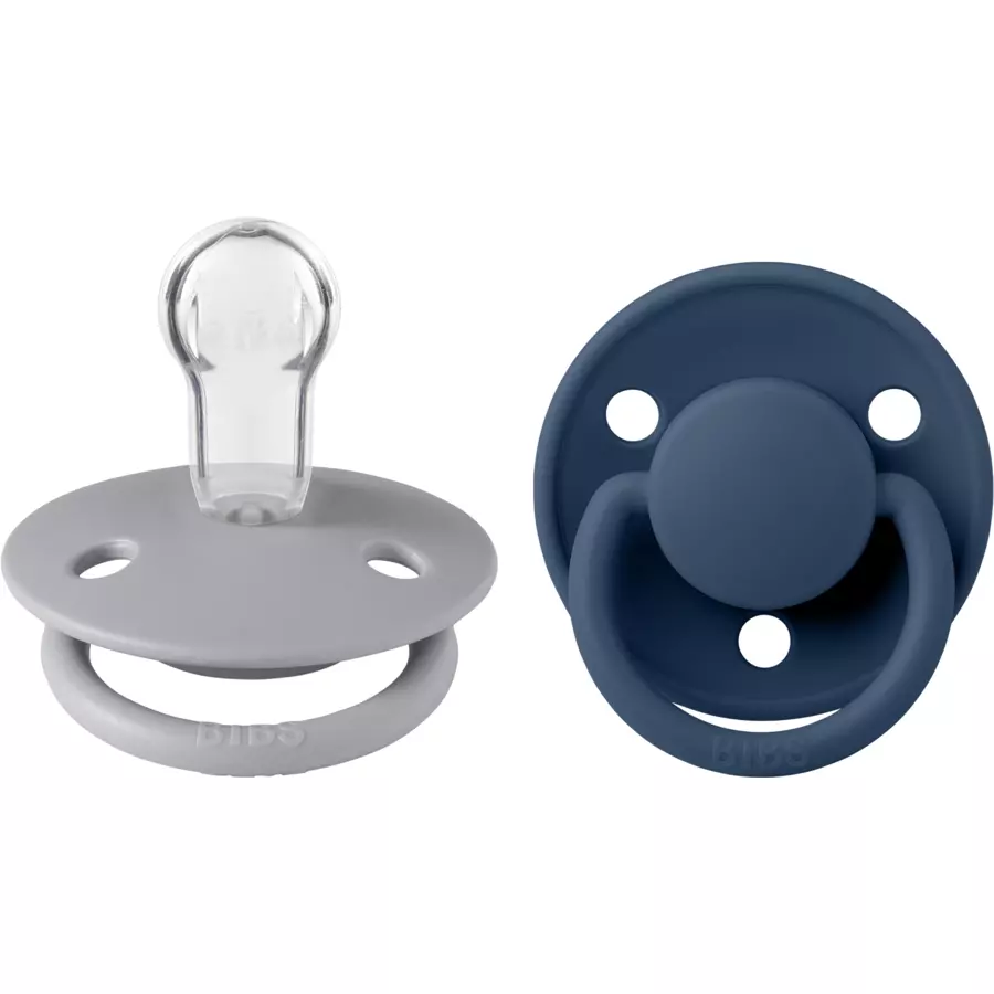 BIBS® Schnuller De Lux Cloud  Steel Blue 0-36 Monate, 2 Stk.