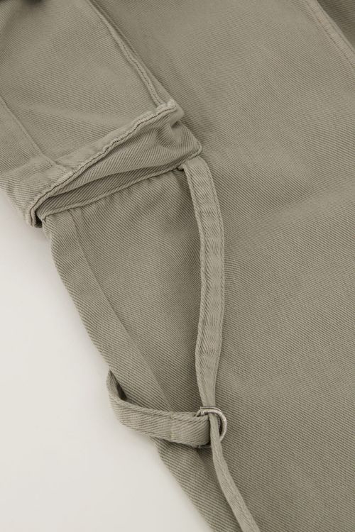 Groene jeans met cargo zakken