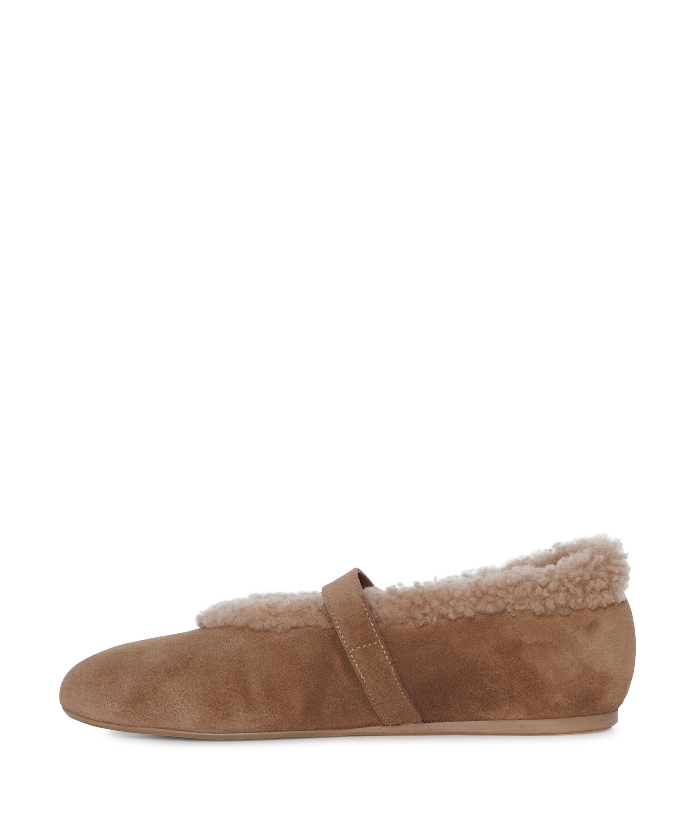 Toral dames ballerina's bruin