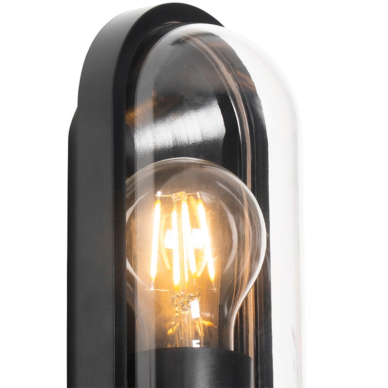 Moderne buitenwandlamp, zwart, IP54 - Stockholm